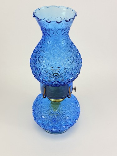 Lampada olio vintage blu - a,