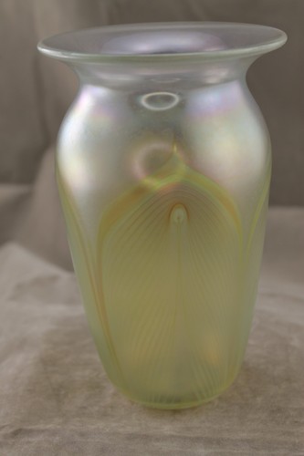 Vaso piuma tirata vetro - vaso,